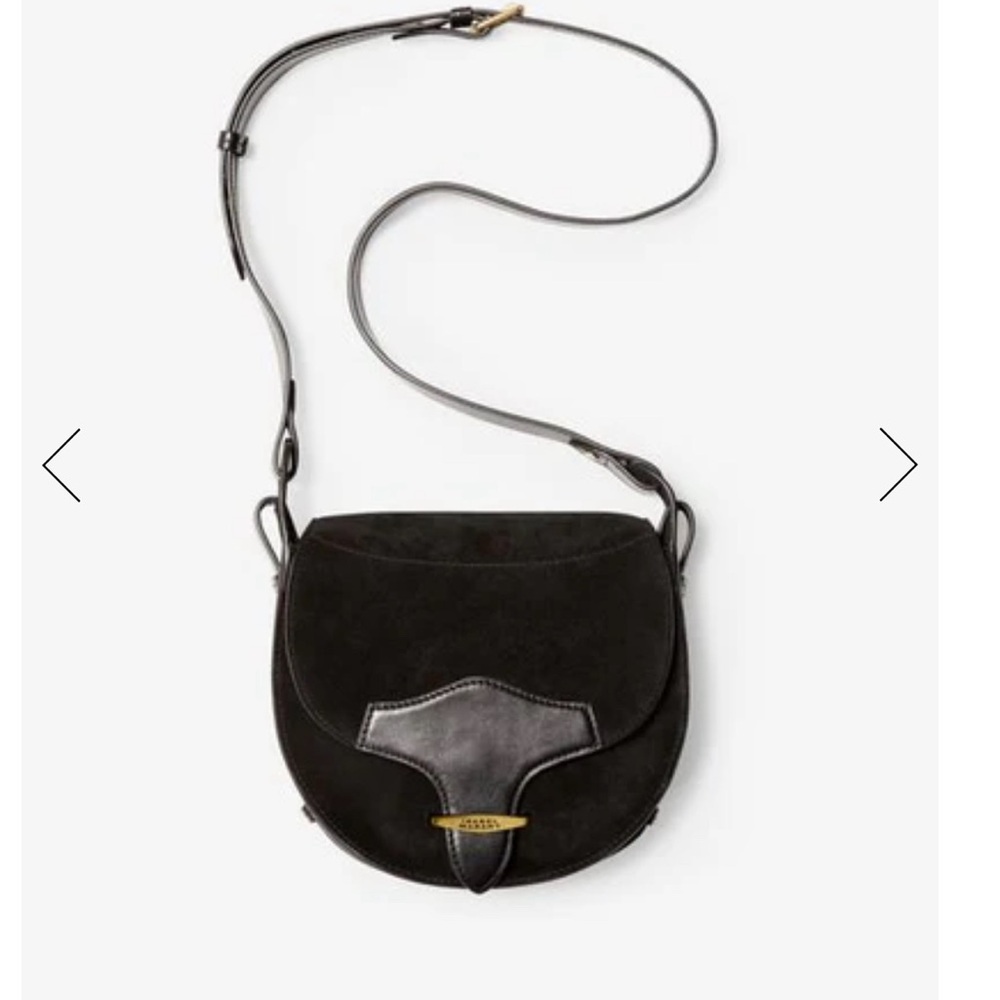 Isabel Marant Botsy Black Suede Crossbody Bag